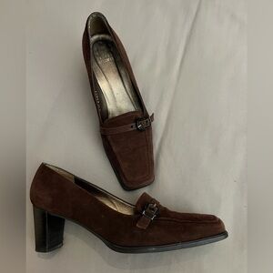 Stuart Weitzman Brown Suede Heels 7.5